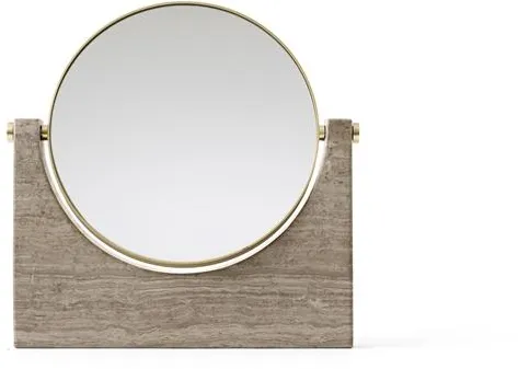 Audo Pepe Marmor Speil Messing/ Wood Grain Marmor