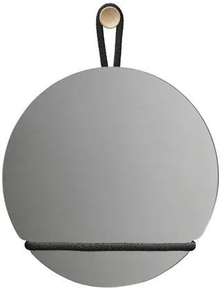 Design House Stockholm Lasso Speil Rundt Klar/Sort